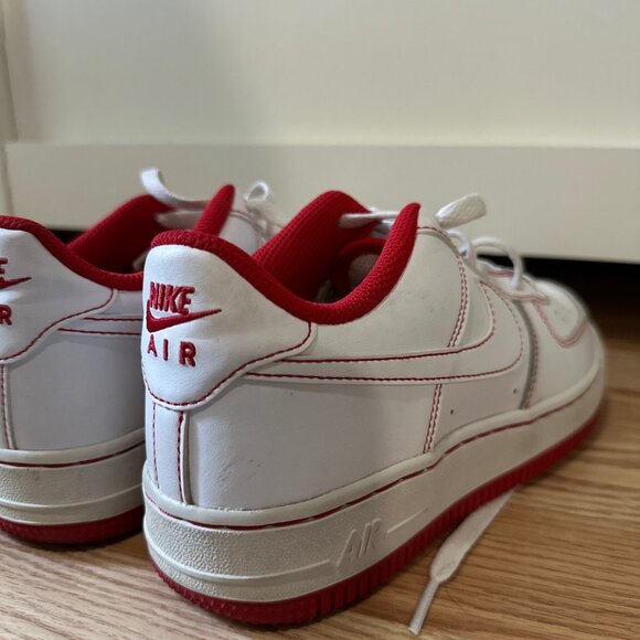 Nike Air Force 1 GS AF1 University Red - Picture 3 of 7